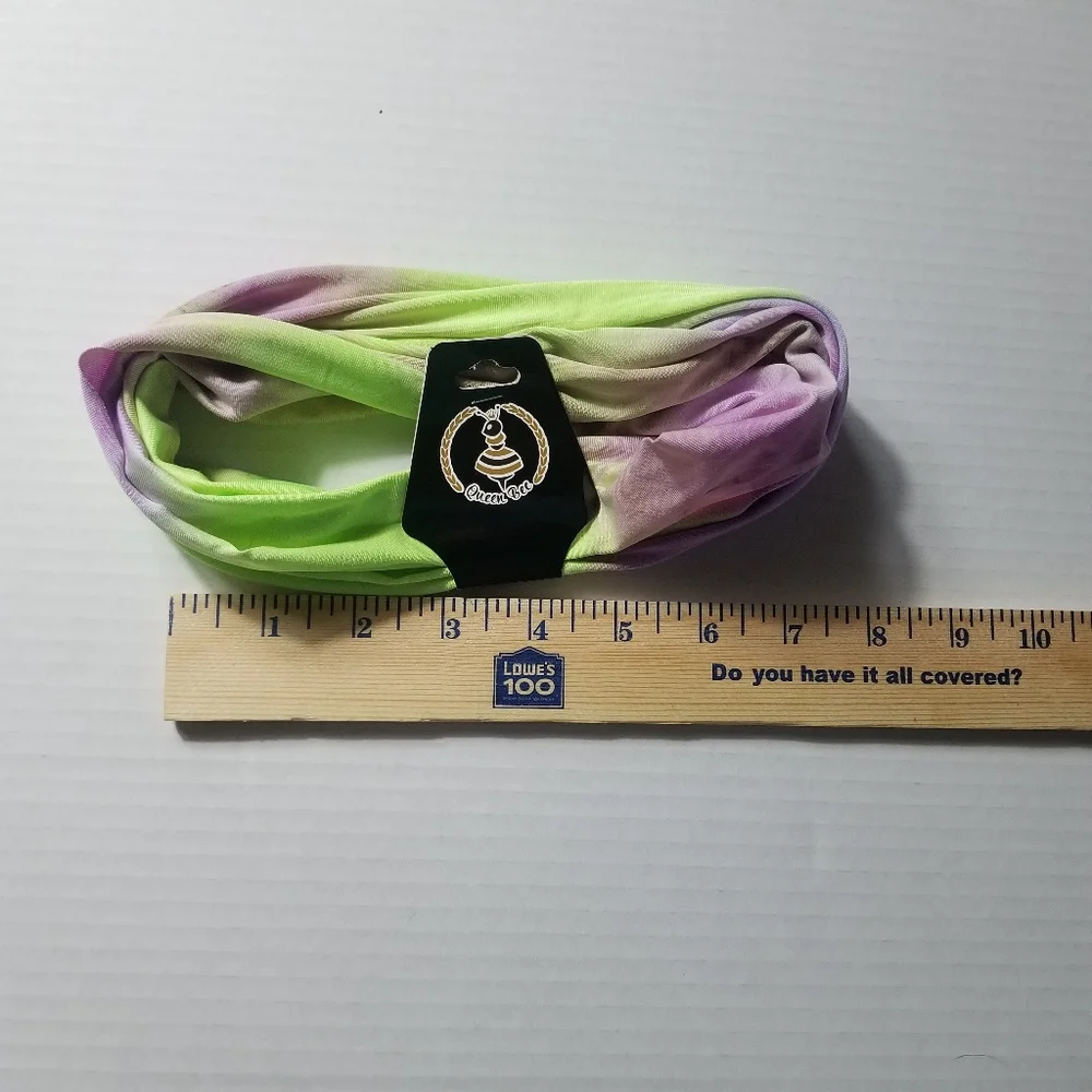 NWT QUEEN BEE TIE DYE MULTI USE SEALED BANDANA